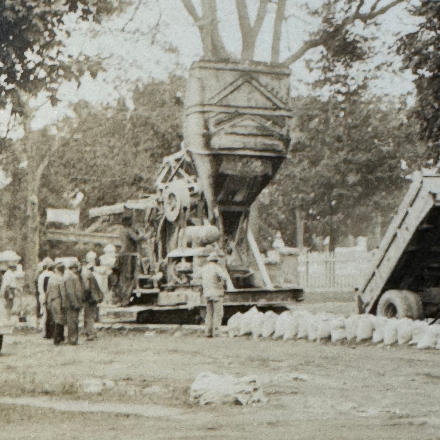 Vintage Photo Construction Truck Car Automobile Photograph Dump Truck Equipment