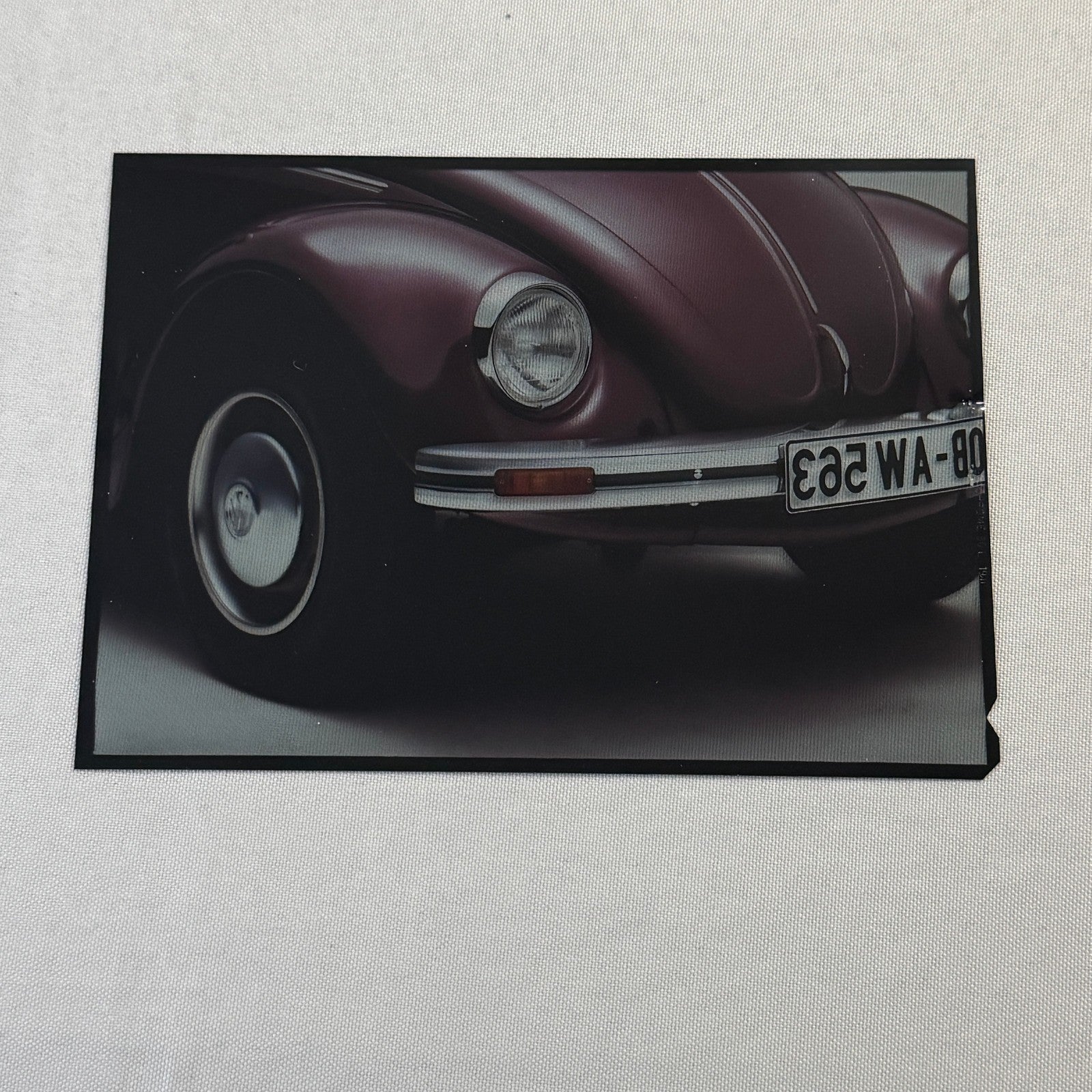 Vintage Volkswagen VW Beetle Bug Car Film Transparency Photo