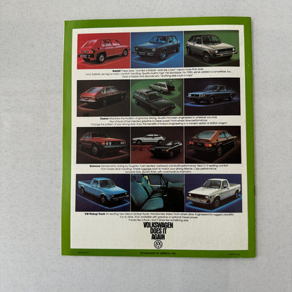 1980 Volkswagen VW Vanagon and Camper Sales Brochure Catalog Advertising