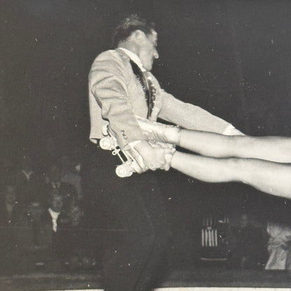 Circus Rollerskating Roller Skate Circus Act Photo Photograph Vintage