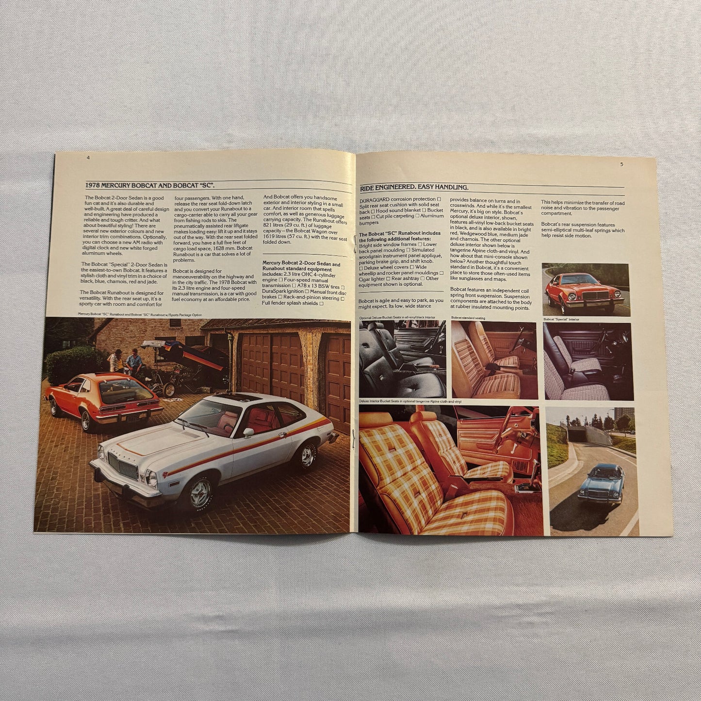 1978 Mercury Bobcat Car Sales Brochure Catalog Special SC Station Wagon Vintage