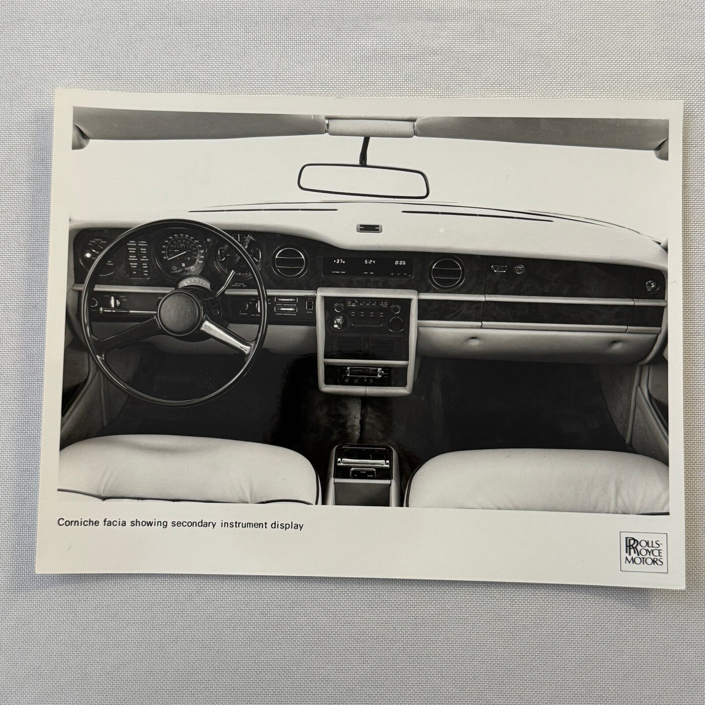 Rolls Royce Corniche Car Factory Press Photo Photograph Print 1980