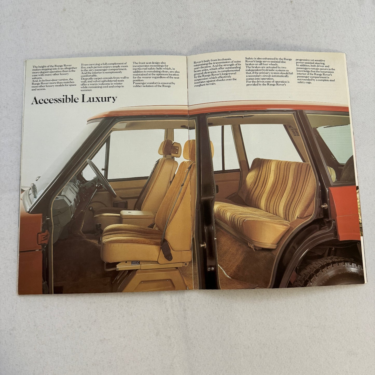 Land Rover Range Rover Sales Brochure Catalog Advertising Vintage UK