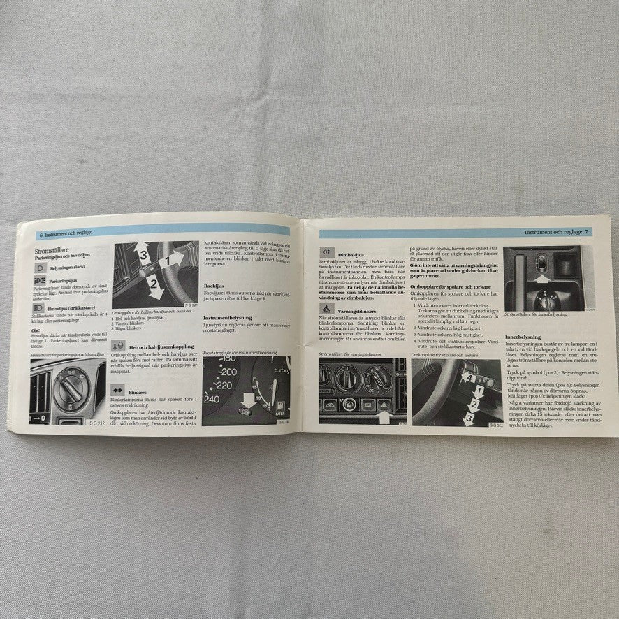1988 Saab 900 Owners Manual Instruction Guide Book Combi Cabriolet SWEDISH TEXT