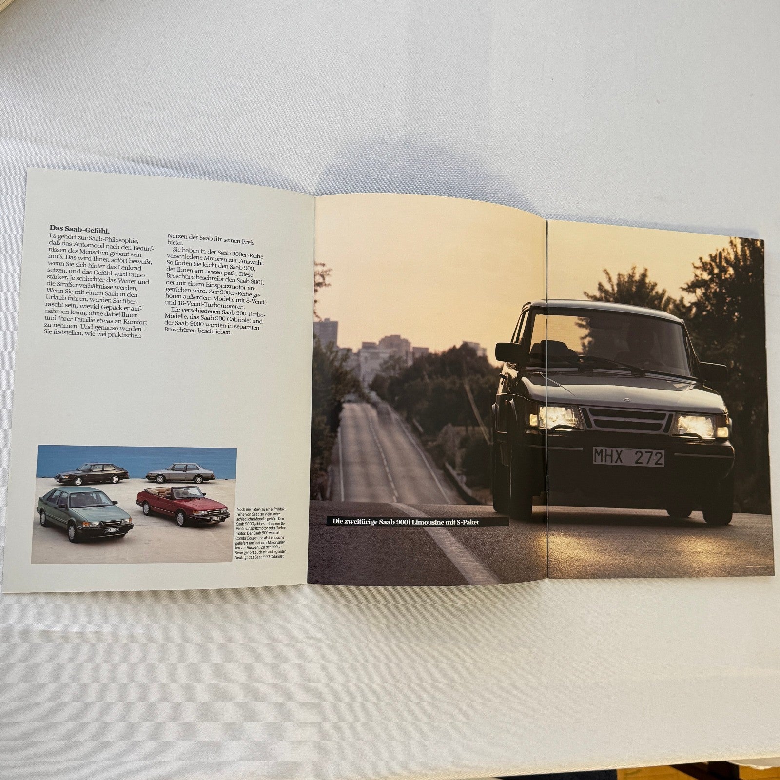 Vintage Saab 900i Car Sales Brochure Catalog Saab 900 i GERMAN Text 1986 1987