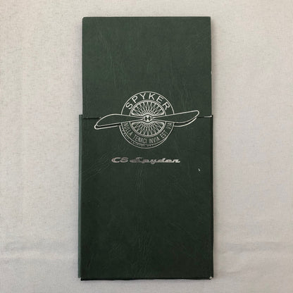 Spyker C8 Spyder Car Sales Brochure Catalog
