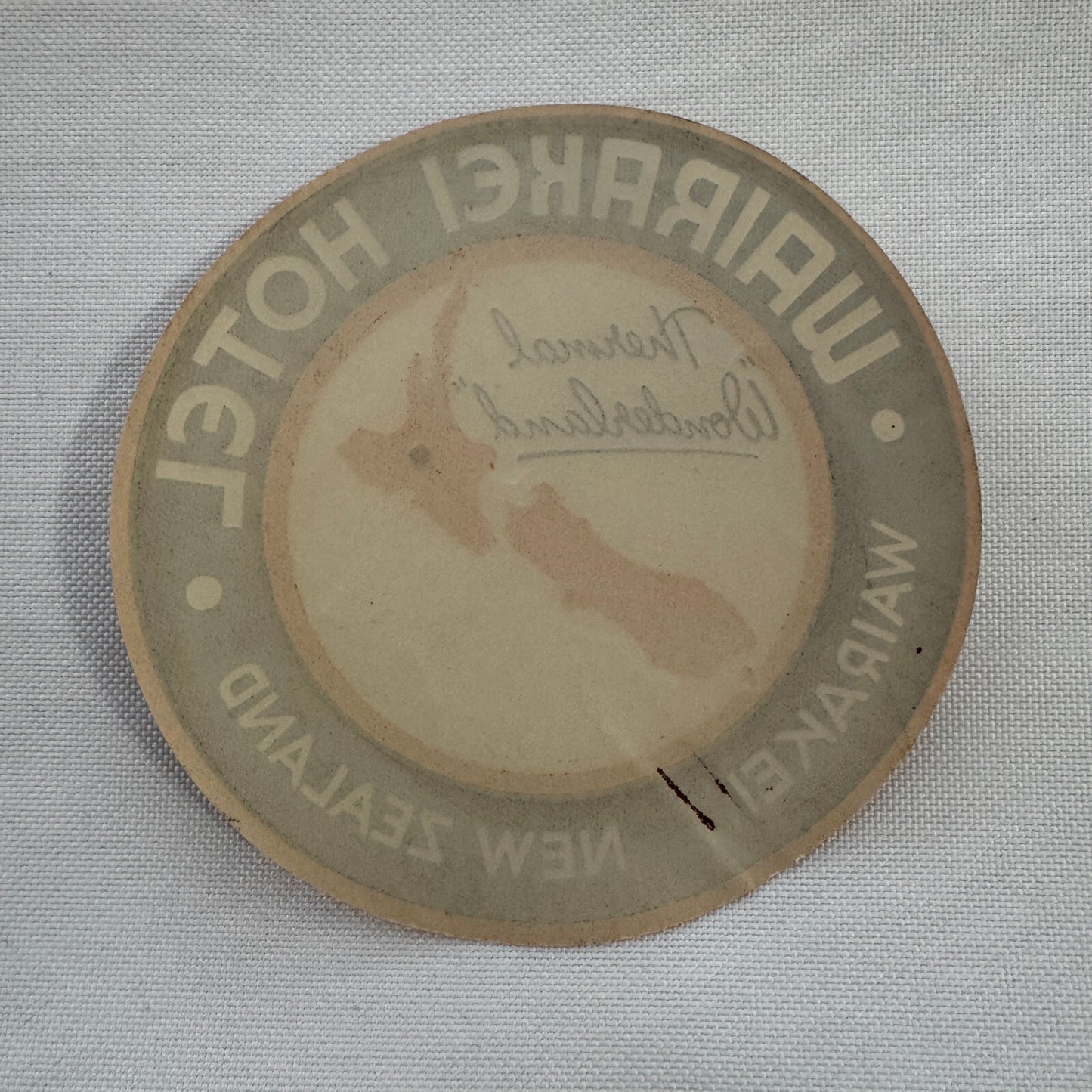 Vintage Travel Luggage Label Hotel Wairakei New Zealand