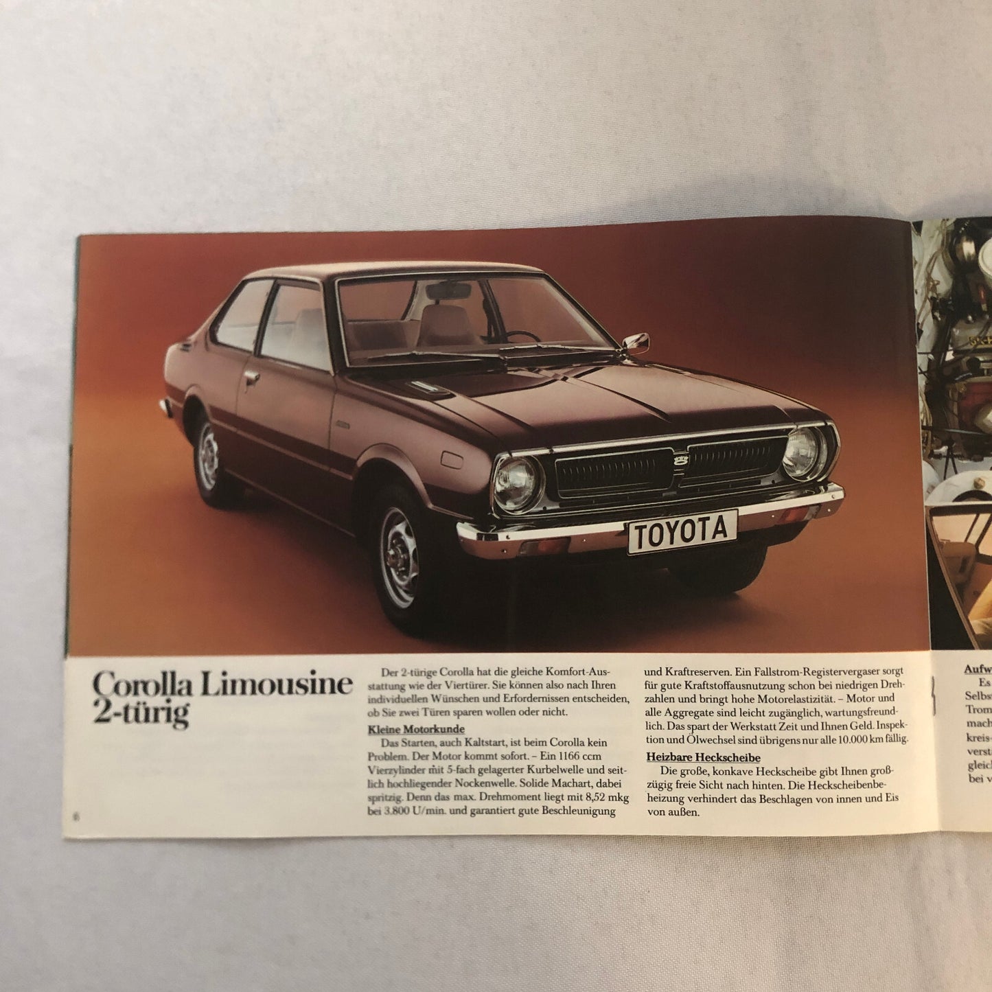Toyota Corolla Car Sales Brochure Catalog 2 Door 4 Door Coupe Combi Wagon GERMAN