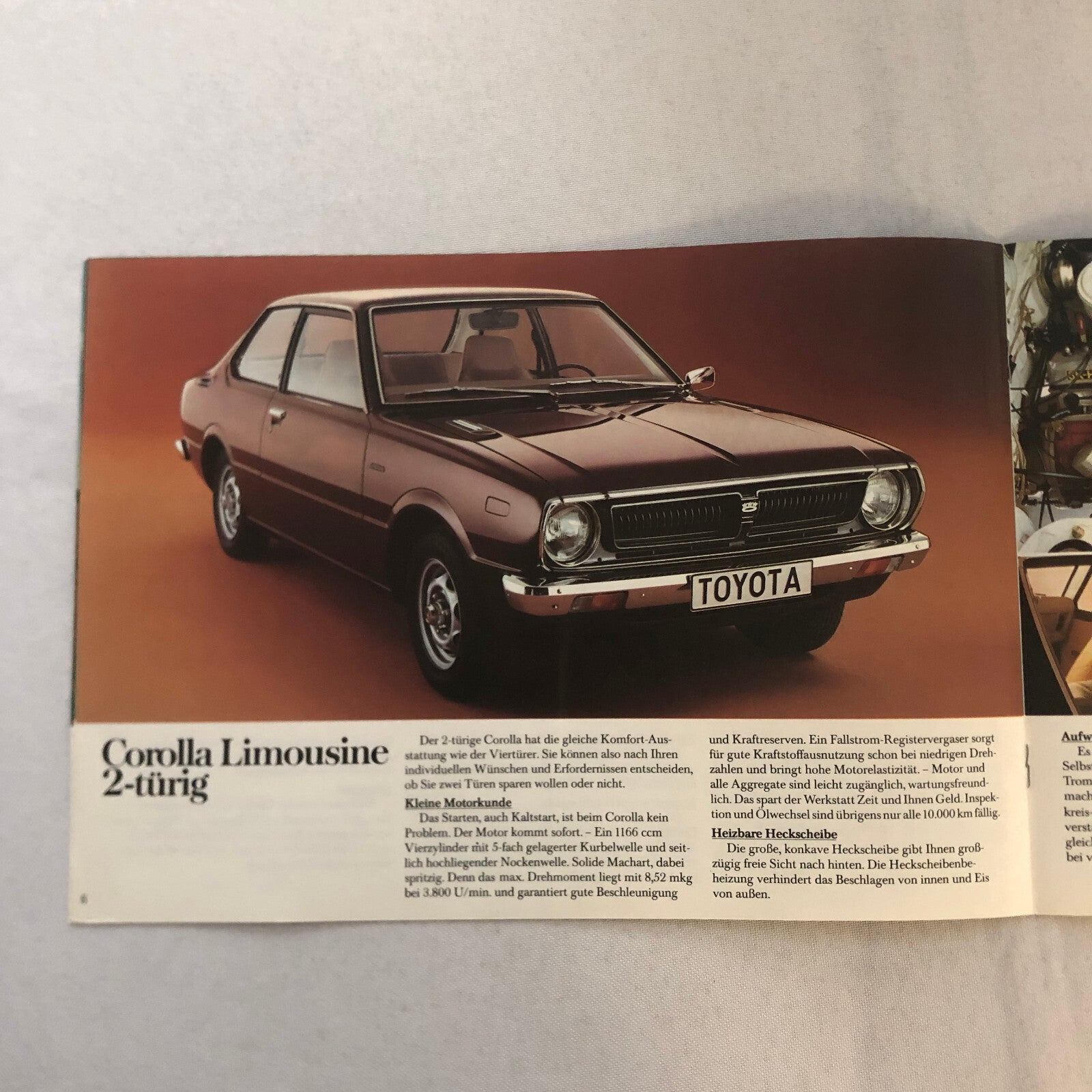 Toyota Corolla Car Sales Brochure Catalog 2 Door 4 Door Coupe Combi Wagon GERMAN