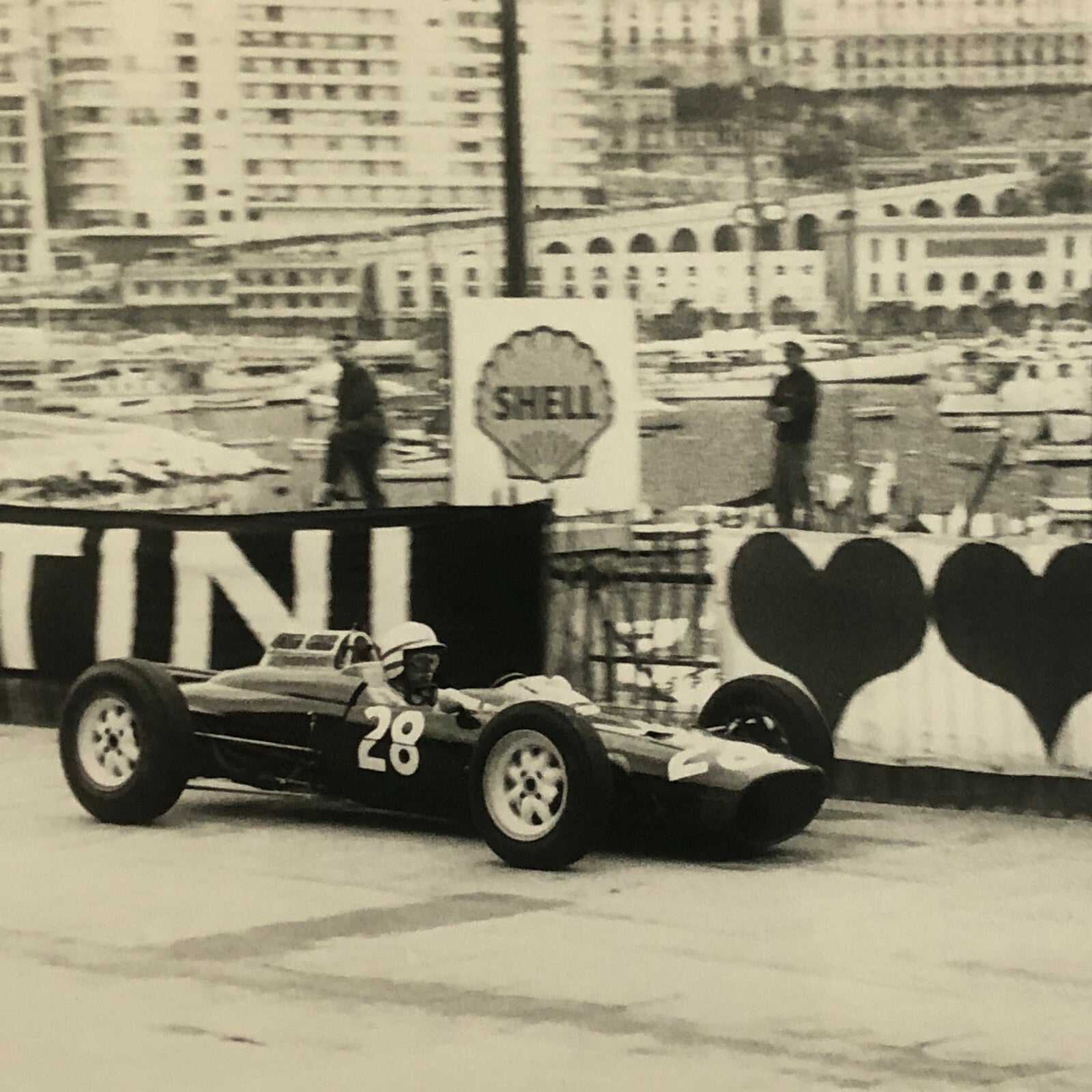Vintage Grand Prix Racing Car Driver Photo Photograph Print 