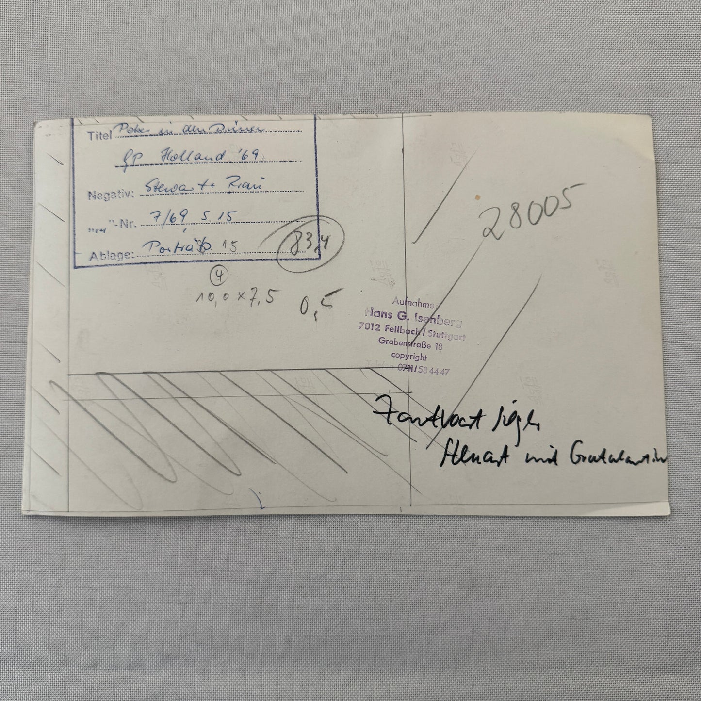 Jackie Stewart Racing Driver 1969 Dutch Grand Prix Photo Photograph Vintage