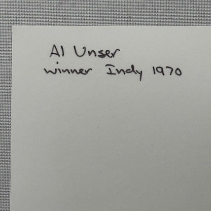 Al Unser Indy Racing Photo Photograph Modern Print 1970