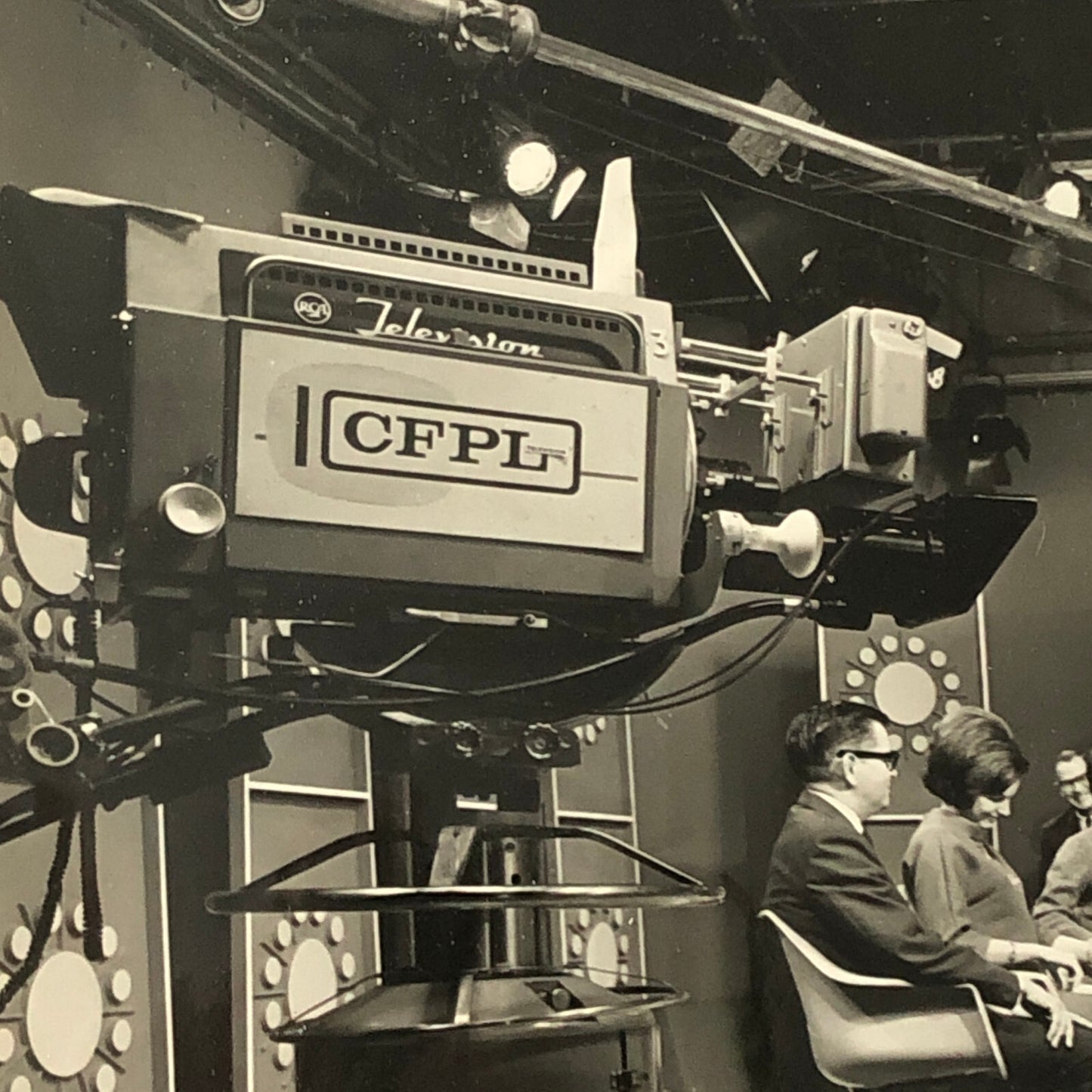 Vintage Photo Photograph Television Studio Show Camera People CFPL Lot of 2