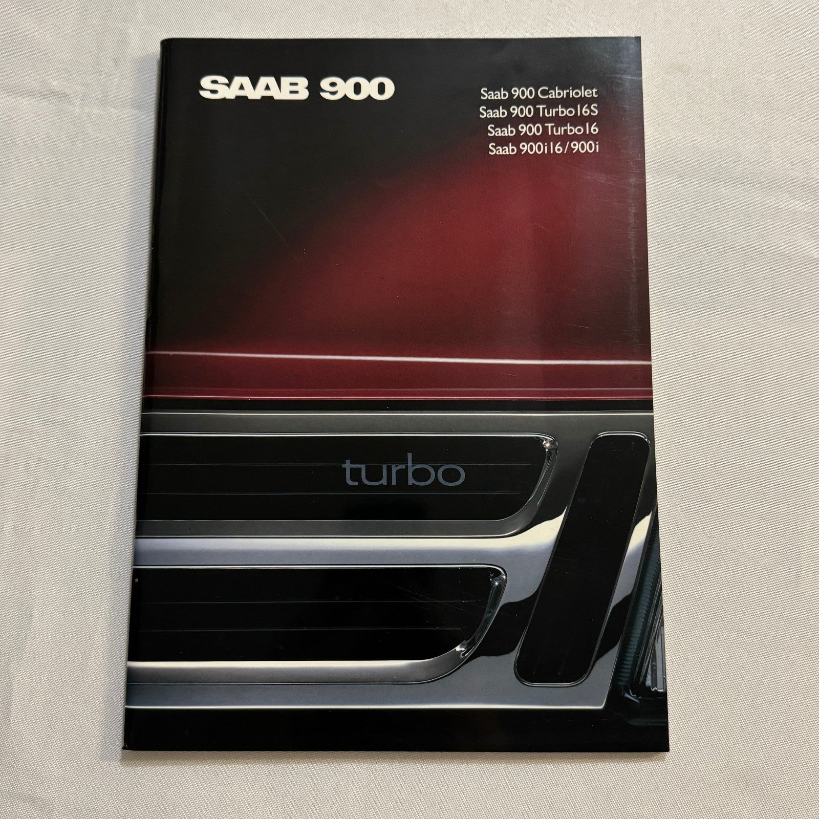 Vintage Saab 900 Car Sales Brochure Catalog 900 Cabriolet 900 Turbo 16S GERMAN
