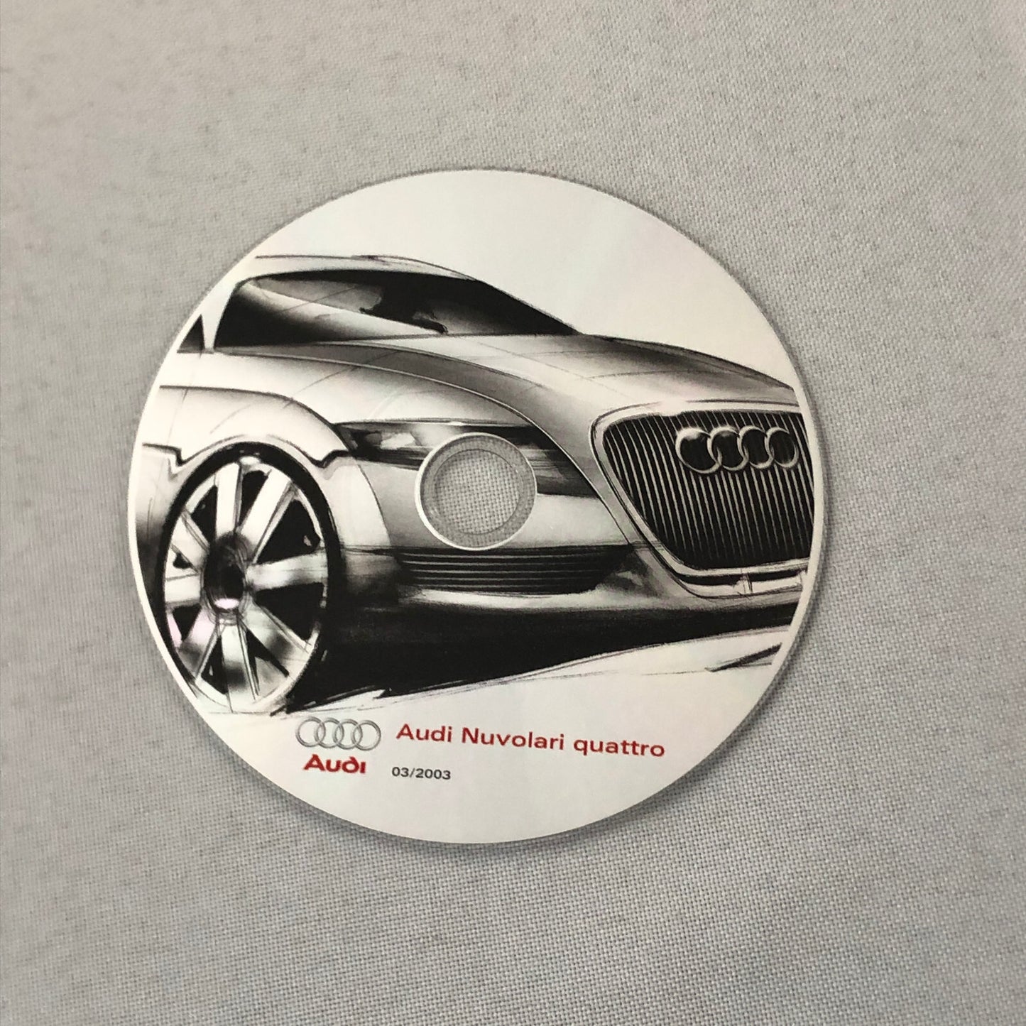 2003 Audi Nuvolari Quattro Concept Car Prototype Press Kit Brochure GERMAN