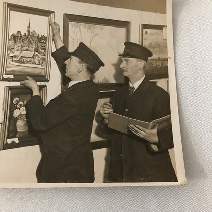 Vintage Press Photo Photograph Great Western Railway Art Painting Exhibit 1933