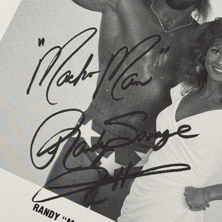 Macho Man Randy Savage and Miss Elizabeth 1987 WWF Wrestling Promo Photo Card