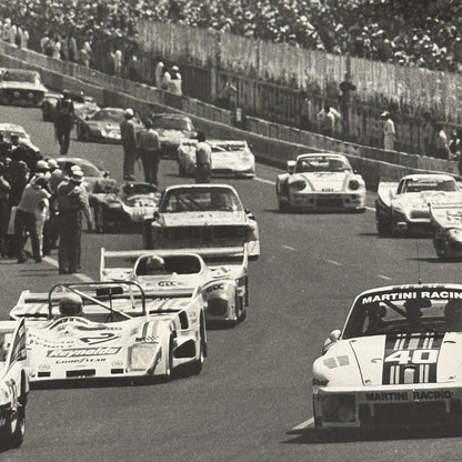 Vintage Racing Photo Photograph Print Martini Racing Porsche