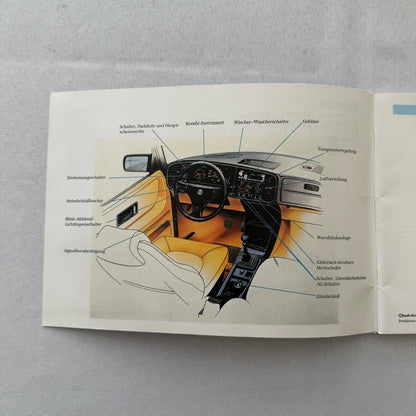 1988 Saab 900 Owners Manual Instruction Guide Book Combi Cabriolet GERMAN TEXT