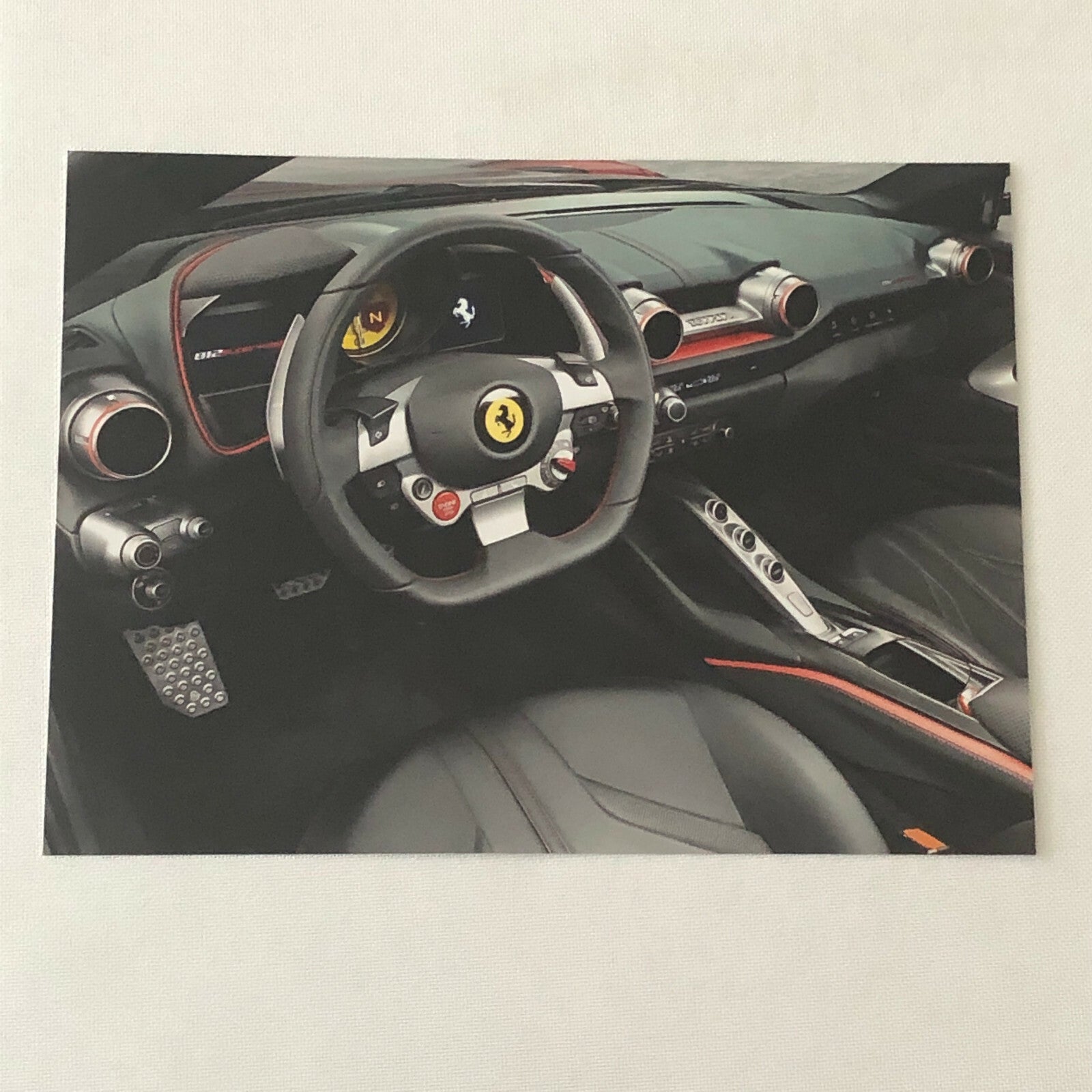 Ferrari 812 Superfast Car Factory Photo Lot of 6 