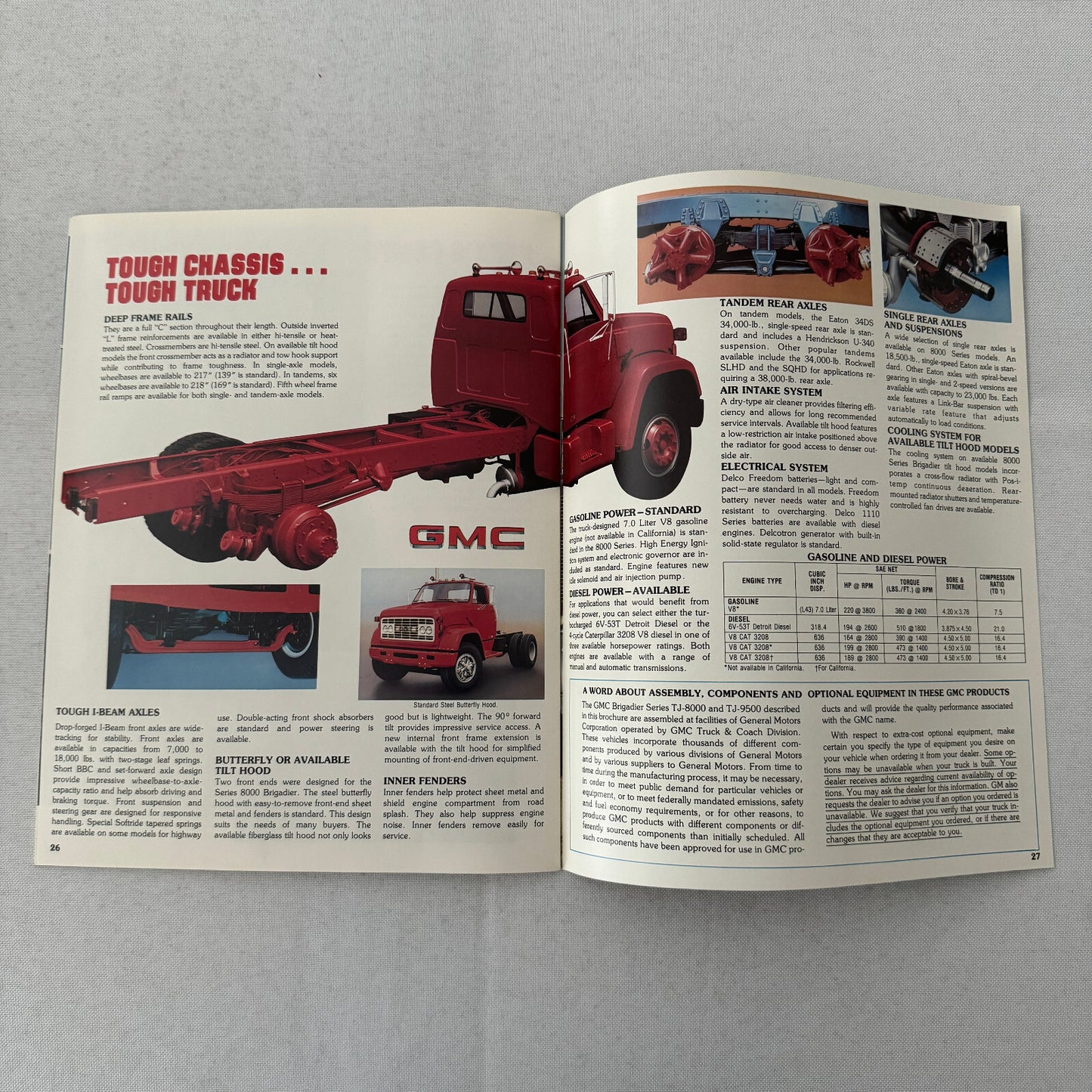GMC Brigadier Truck Sales Brochure Catalog Advertising Vintage 8000 9500