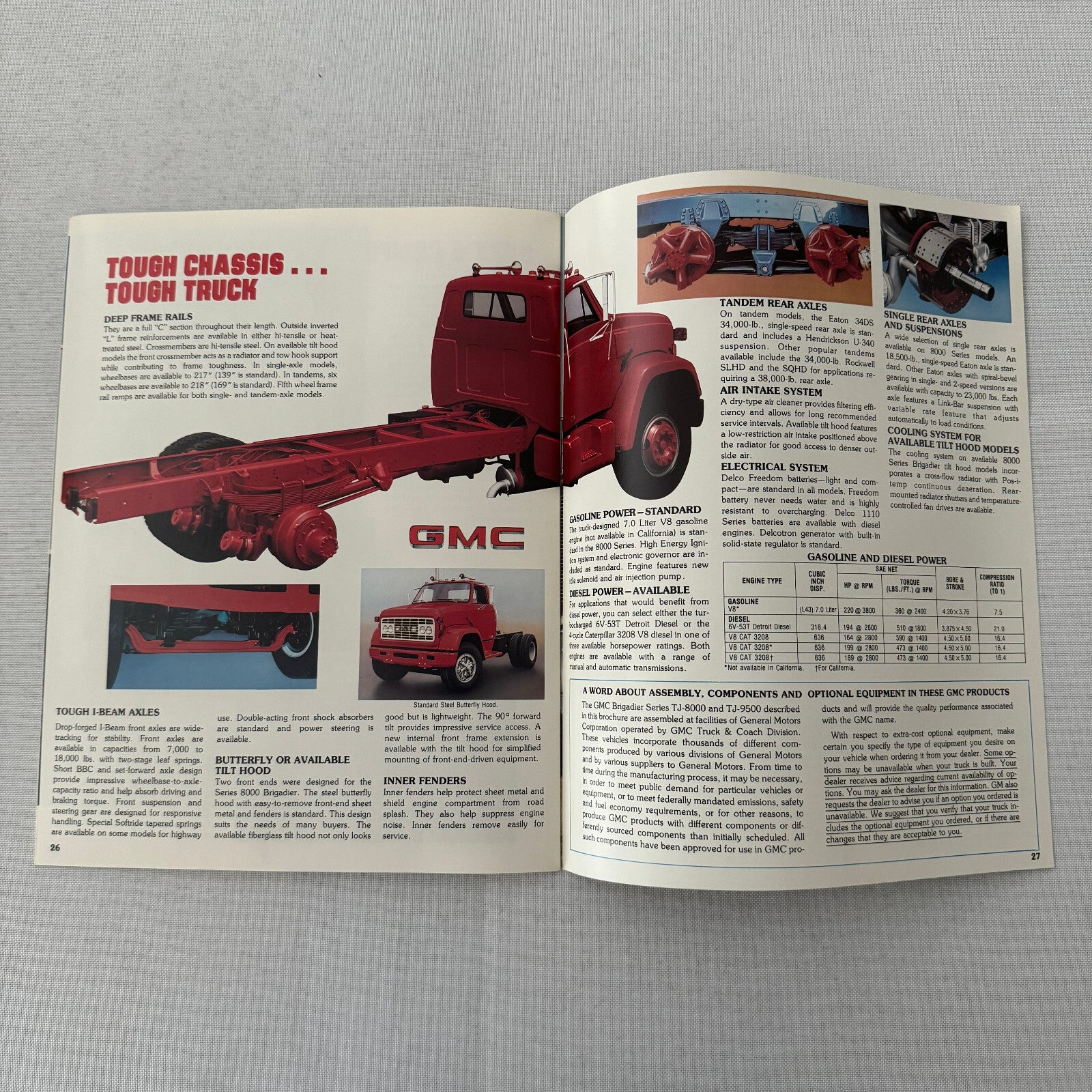 GMC Brigadier Truck Sales Brochure Catalog Advertising Vintage 8000 9500