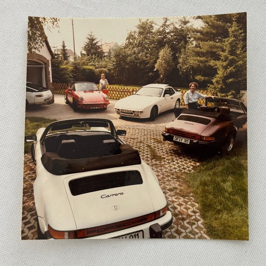 Vintage Porsche Car Photo Photograph Porsche 911 Carrera Convertible 944 928