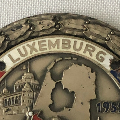 1955 Scheveningen Luxemburg Scheveningen SLS Rally Badge Emblem Award 
