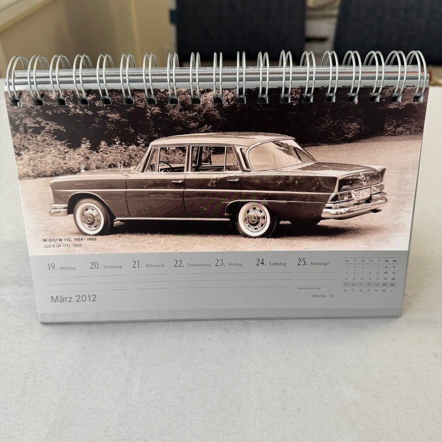2012 Mercedes Benz S Class History Promotional Calendar GERMAN Text