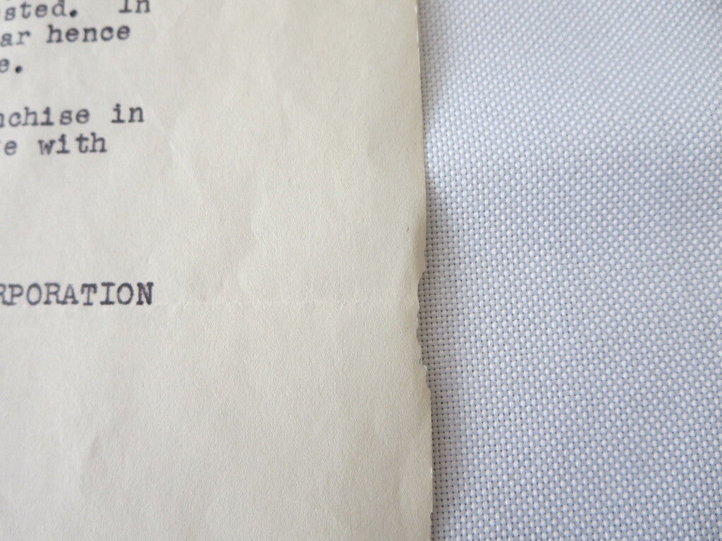 1945 Sterling Motor Truck Corporation Letter Letterhead Document 