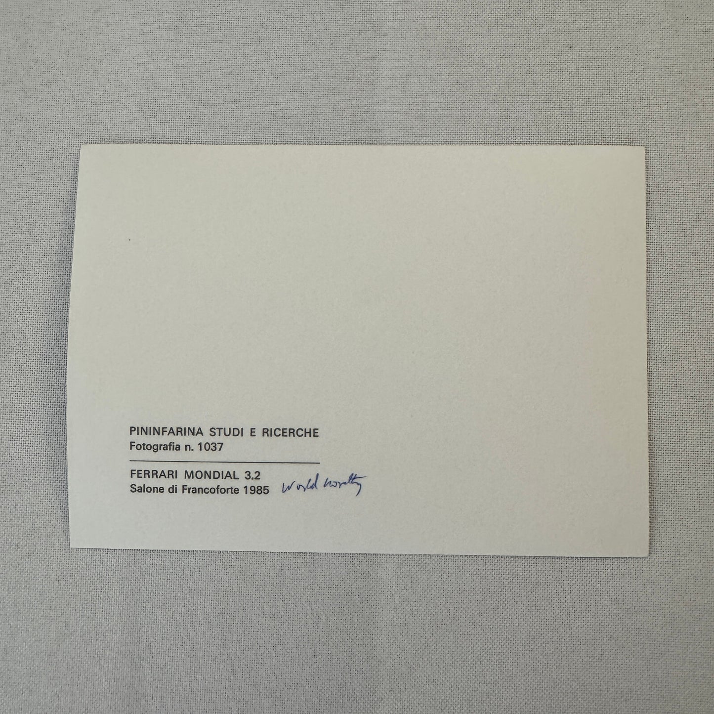 1985 Ferrari Mondial Pininfarina Factory Press Photo Photograph Print