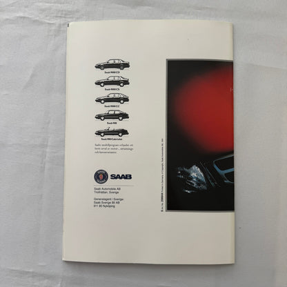 1992 Saab 900 Car Sales Brochure Catalog 900S 900i 900 Turbo Aero SWEDISH