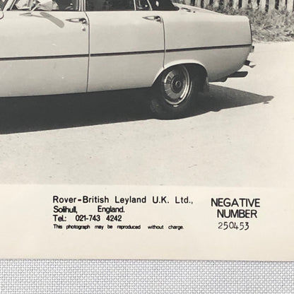 Vintage Rover 3500 Factory Press Photo Photograph Print