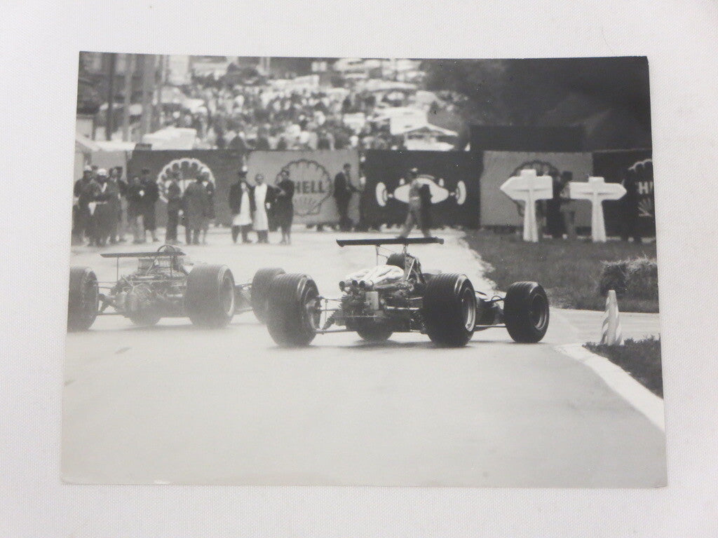 Vintage 1960s Grand Prix Racing Photo Photograph Image - Jorg Zahnd - Shell Oil