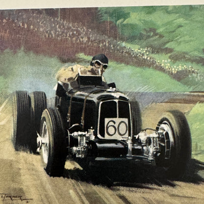 Raymond Mays Shelsley Walsh Hill Climb ERA Racing 1949 Illustration Print