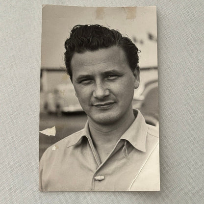 Hans Hermann Racing Driver Vintage Photo Photograph Print Mercedes Benz