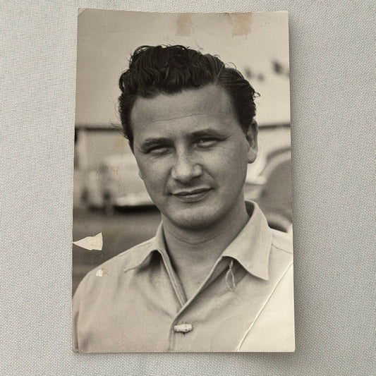 Hans Hermann Racing Driver Vintage Photo Photograph Print Mercedes Benz