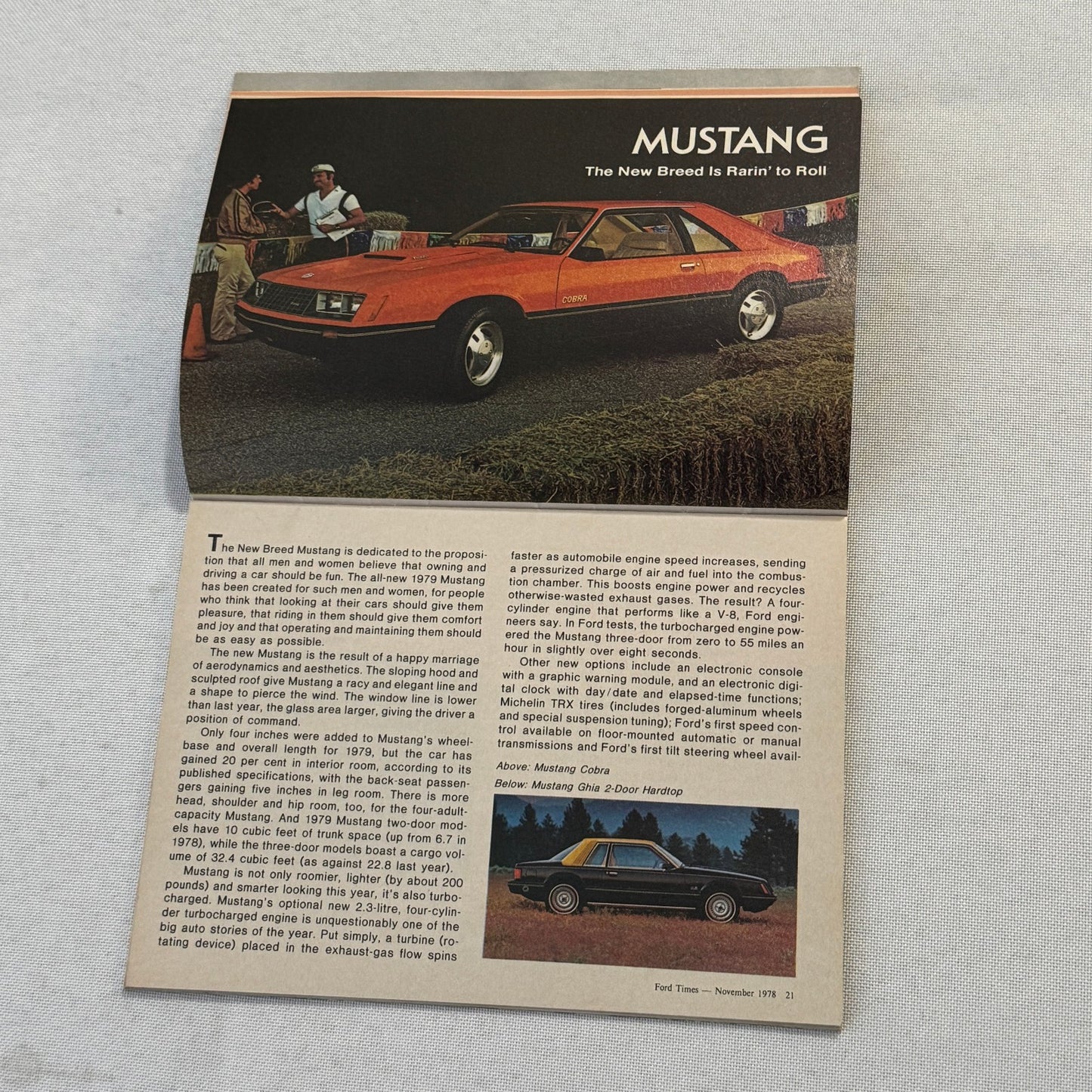 1979 Ford Car Brochure Magazine Ford Pinto LTD Thunderbird Mustang Granada