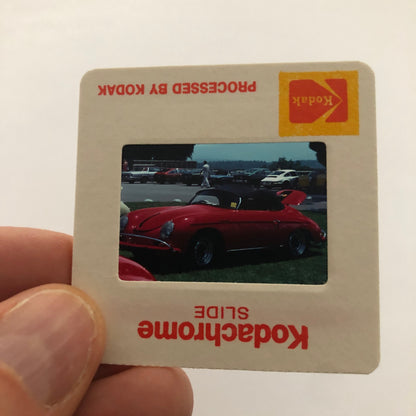 Porsche 356 Cabriolet Convertible Car Show 35mm Photo Slide Vintage 1981