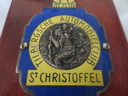 Vintage St Christoffel Tilburgsche Automobiel Club St Christoper Badge Emblem 