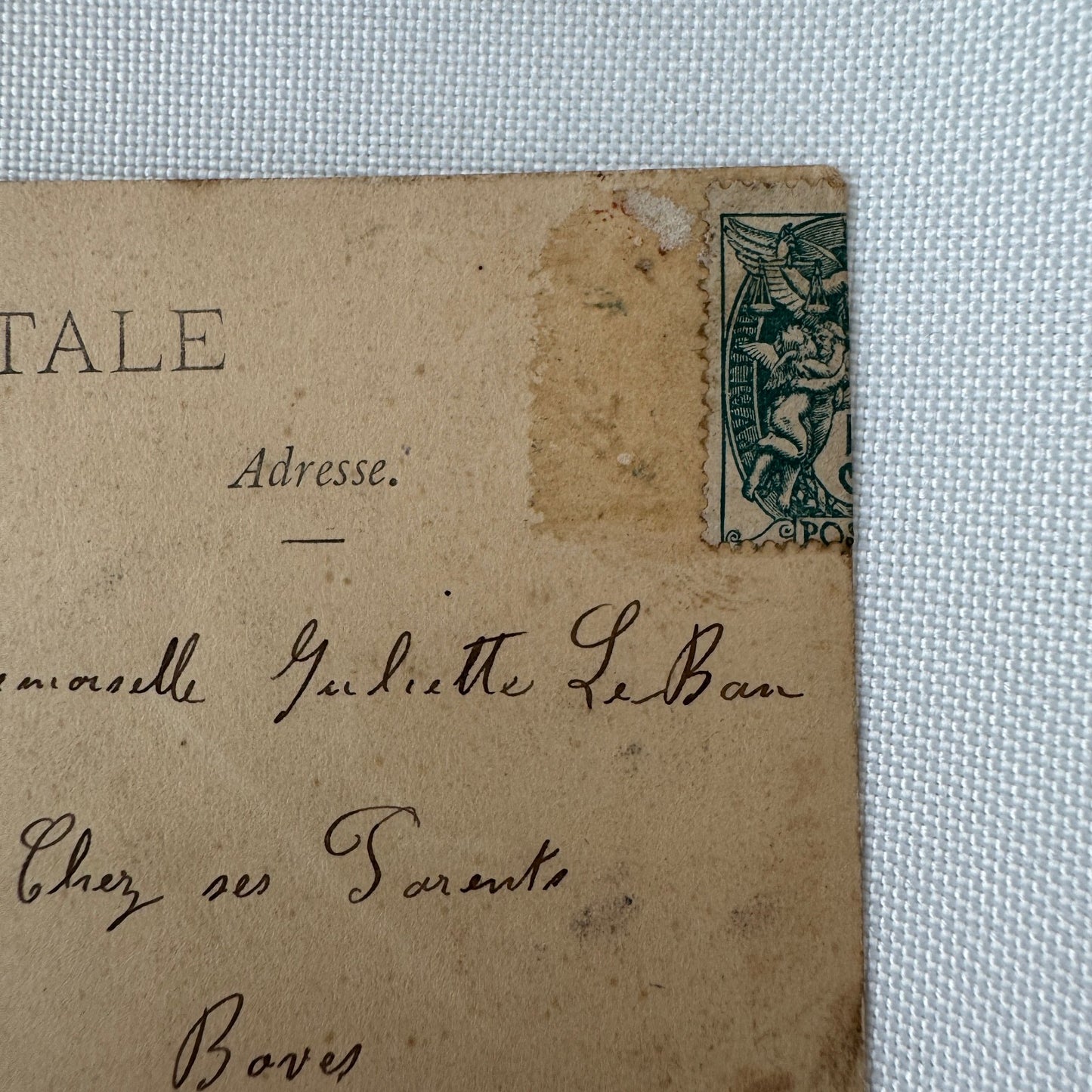 Vintage Zeppelin Airship Dirigible Postcard Post Card French Le Lebaudy 1907