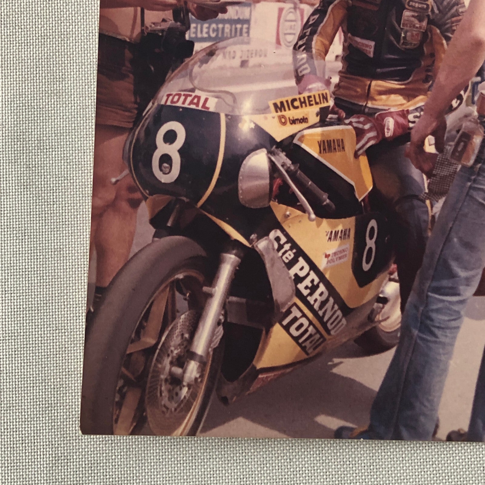 Vintage Motorcycle Racing Photo photograph Yamaha Bike