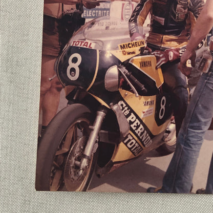Vintage Motorcycle Racing Photo photograph Yamaha Bike
