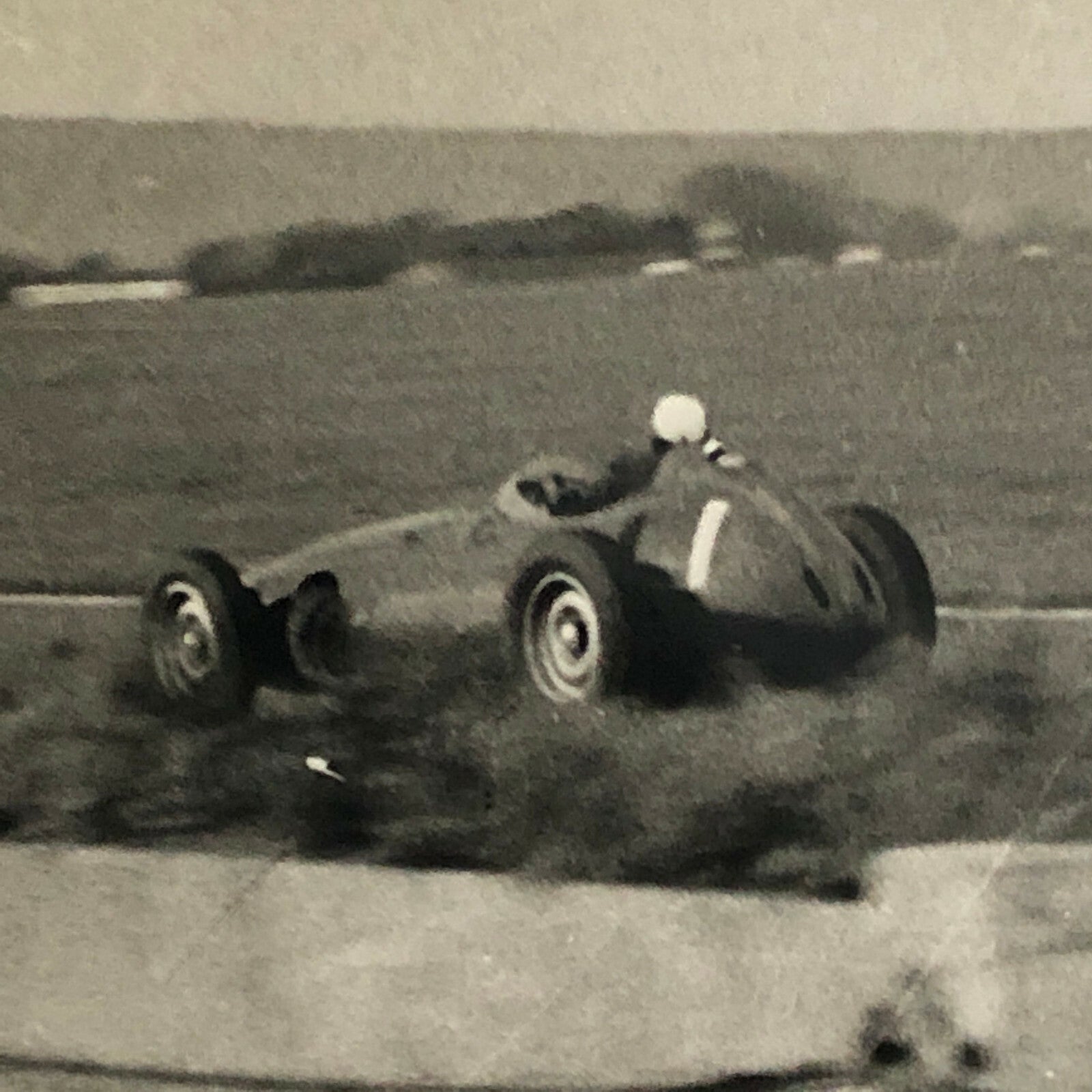 Vintage Car Racing Photo Photograph - Harry Schell BRM Car at Goodwood 
