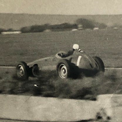 Vintage Car Racing Photo Photograph - Harry Schell BRM Car at Goodwood 