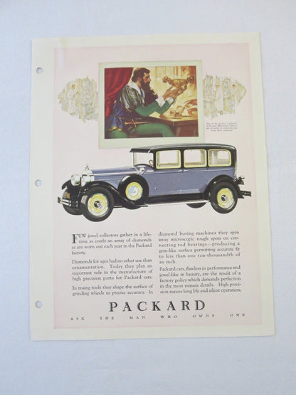 1927 1928 ? Packard Sedan Original Dealer Only Ad Proof - Vintage Advertising 