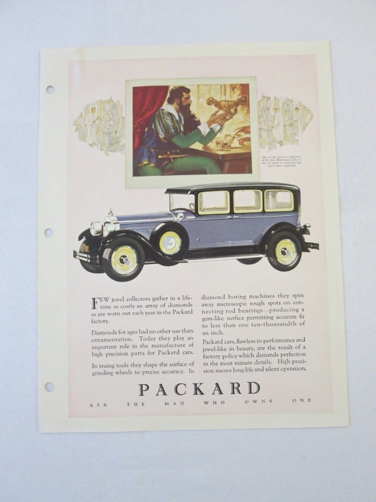 1927 1928 ? Packard Sedan Original Dealer Only Ad Proof - Vintage Advertising 