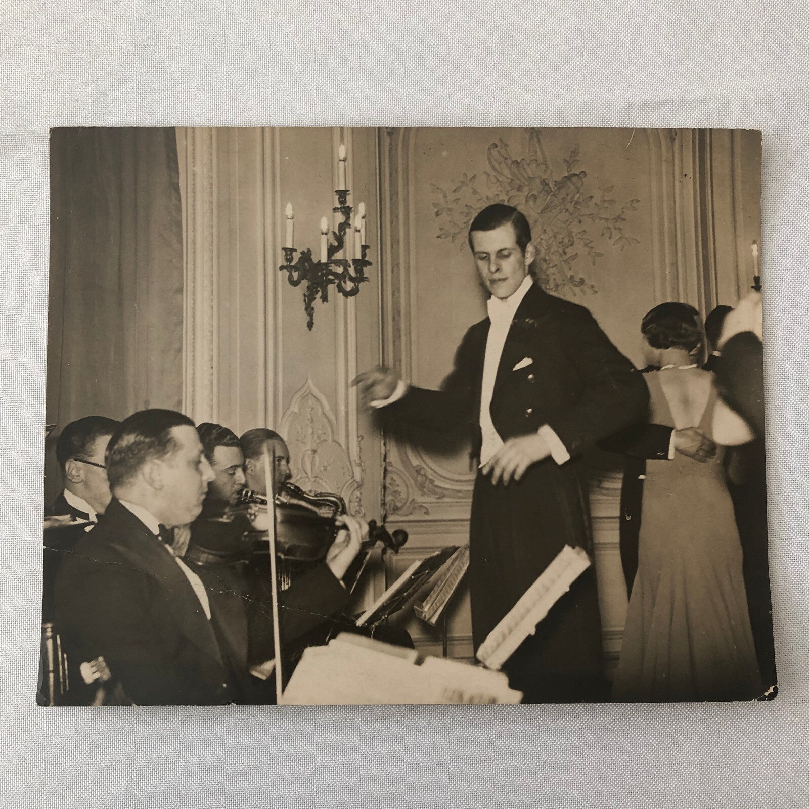 Vintage Press Photo photograph Musician Conductor Music Orchestra UK Britain