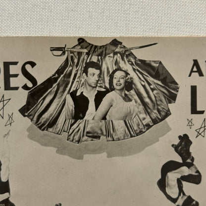 Vintage Circus Roller Skating Danger Act Postcard Post Card Ricardo Torez