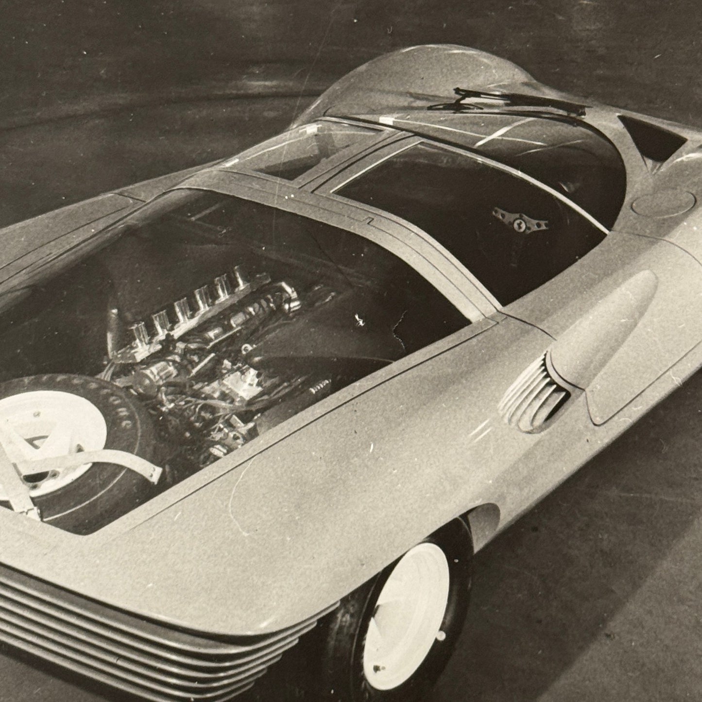Vintage Concept Car Photo Photograph Print Unidentified Fiat Alfa Romeo